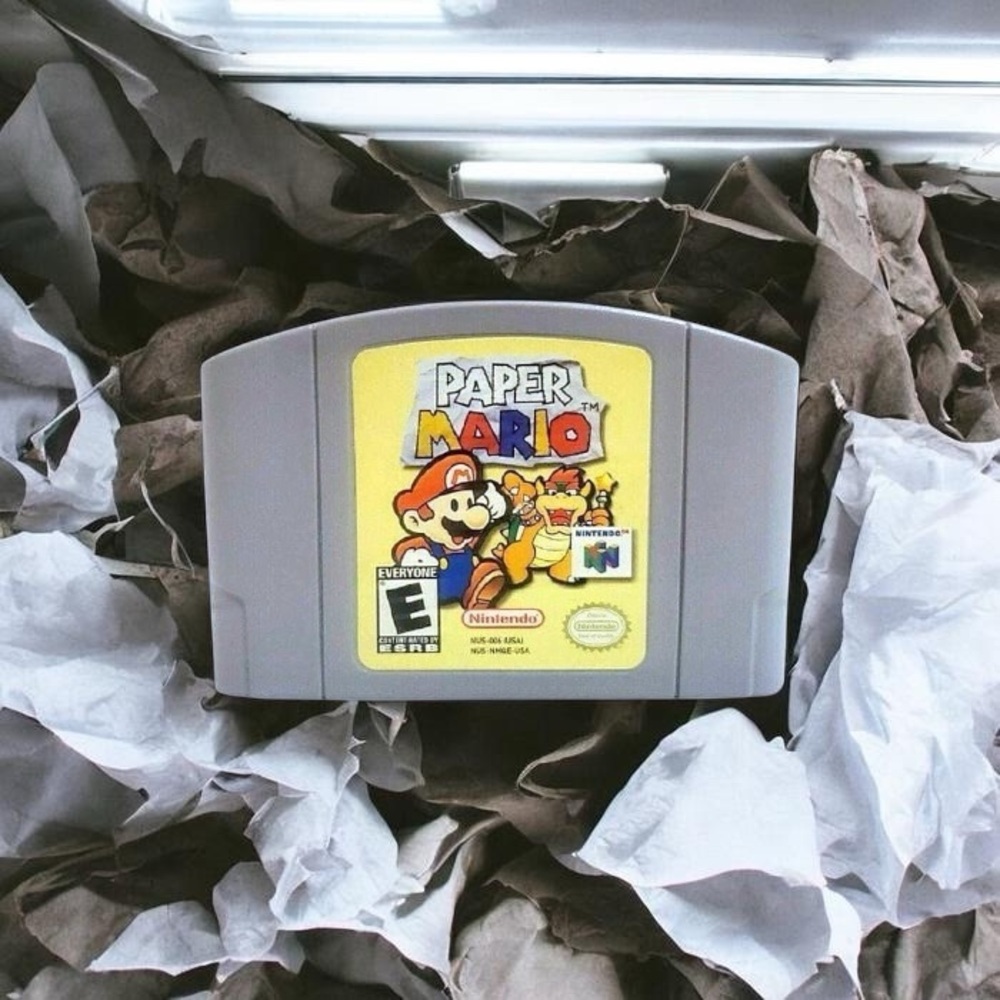 Nintendo Paper Mario Game Cartridge - Silver